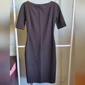 Zara Gingham Bodycon Midi Dress